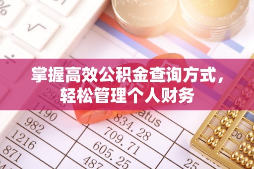 那玛夏掌握高效公积金查询方式，轻松管理个人财务