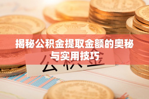 那玛夏揭秘公积金提取金额的奥秘与实用技巧