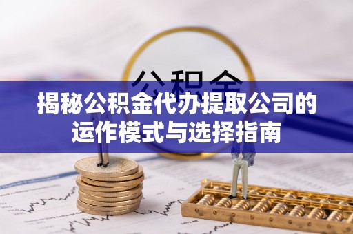 那玛夏揭秘公积金代办提取公司的运作模式与选择指南