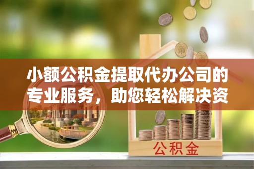 那玛夏小额公积金提取代办公司的专业服务，助您轻松解决资金难题