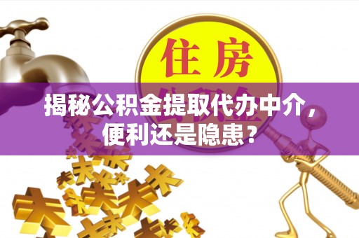 那玛夏揭秘公积金提取代办中介，便利还是隐患？