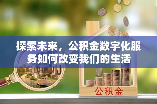 那玛夏探索未来，公积金数字化服务如何改变我们的生活