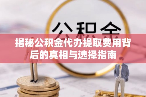 那玛夏揭秘公积金代办提取费用背后的真相与选择指南