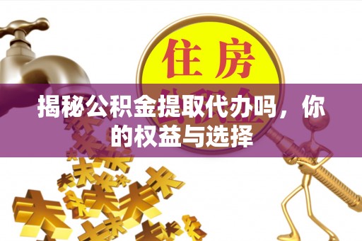 那玛夏揭秘公积金提取代办吗，你的权益与选择