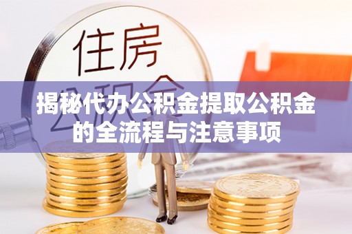 那玛夏揭秘代办公积金提取公积金的全流程与注意事项