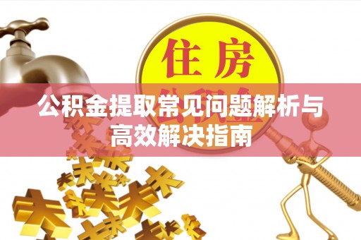 那玛夏公积金提取常见问题解析与高效解决指南