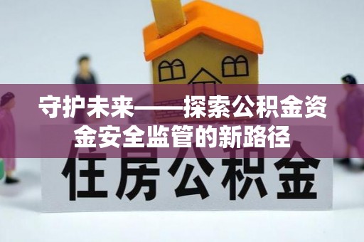 那玛夏守护未来——探索公积金资金安全监管的新路径