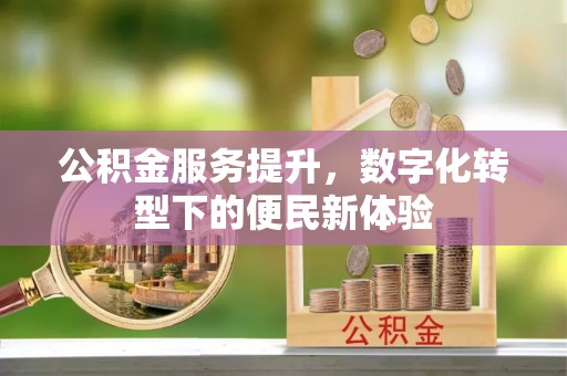 那玛夏公积金服务提升，数字化转型下的便民新体验