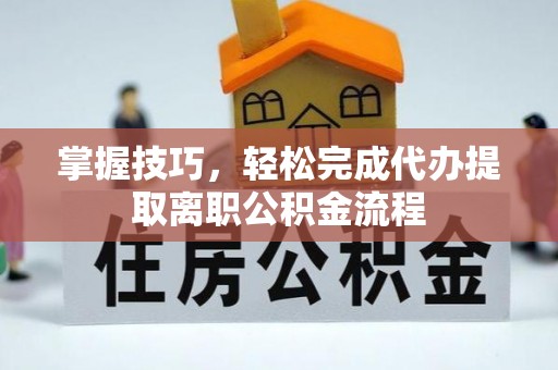 那玛夏掌握技巧，轻松完成代办提取离职公积金流程