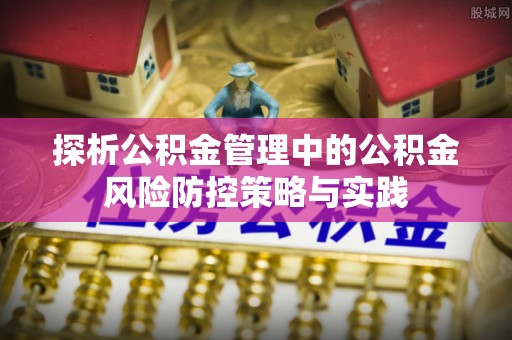 那玛夏探析公积金管理中的公积金风险防控策略与实践