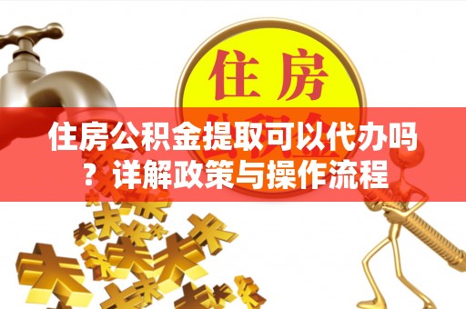 那玛夏住房公积金提取可以代办吗？详解政策与操作流程