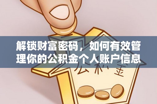 那玛夏解锁财富密码，如何有效管理你的公积金个人账户信息