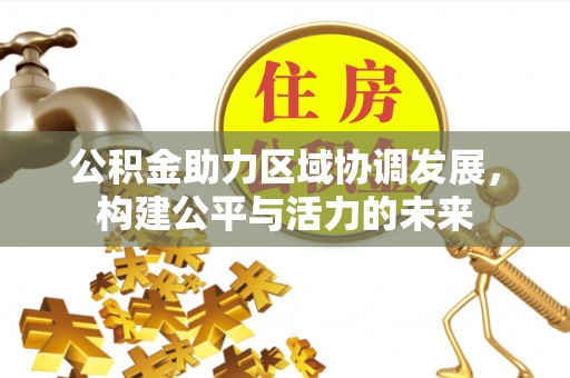那玛夏公积金助力区域协调发展，构建公平与活力的未来