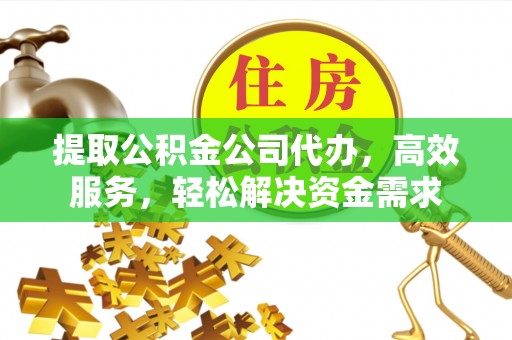 那玛夏提取公积金公司代办，高效服务，轻松解决资金需求