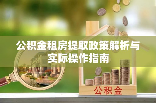那玛夏公积金租房提取政策解析与实际操作指南