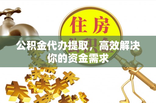 那玛夏公积金代办提取，高效解决你的资金需求