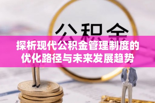 那玛夏探析现代公积金管理制度的优化路径与未来发展趋势