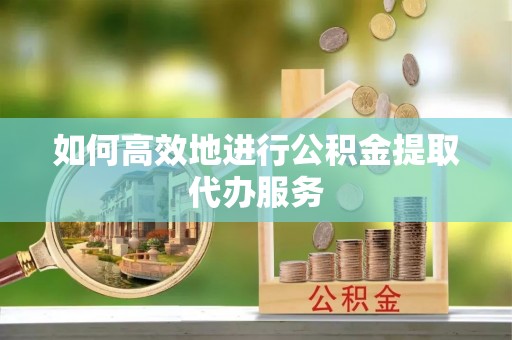 那玛夏如何高效地进行公积金提取代办服务