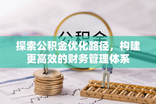 那玛夏探索公积金优化路径，构建更高效的财务管理体系