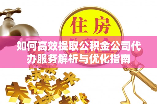 那玛夏如何高效提取公积金公司代办服务解析与优化指南