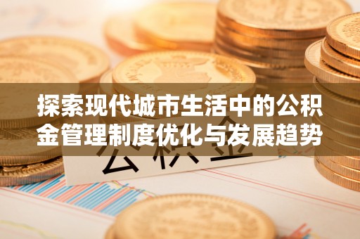 那玛夏探索现代城市生活中的公积金管理制度优化与发展趋势