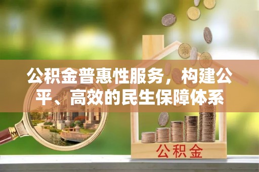 那玛夏公积金普惠性服务，构建公平、高效的民生保障体系