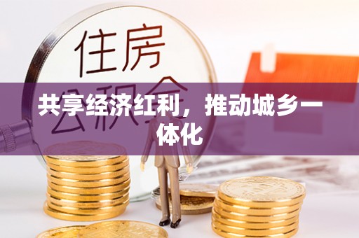 那玛夏共享经济红利，推动城乡一体化