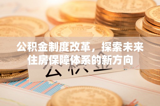那玛夏公积金制度改革，探索未来住房保障体系的新方向