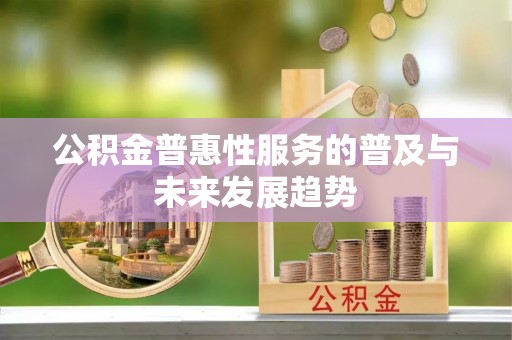 那玛夏公积金普惠性服务的普及与未来发展趋势