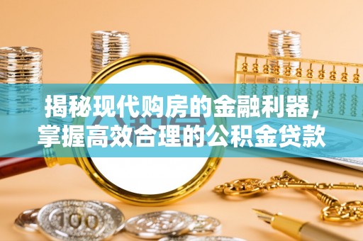 那玛夏揭秘现代购房的金融利器，掌握高效合理的公积金贷款流程