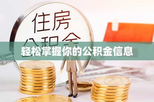 那玛夏轻松掌握你的公积金信息
